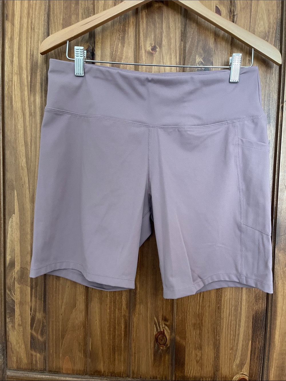 DKNY Dusty Mauve Bike Shorts with Side Pocket